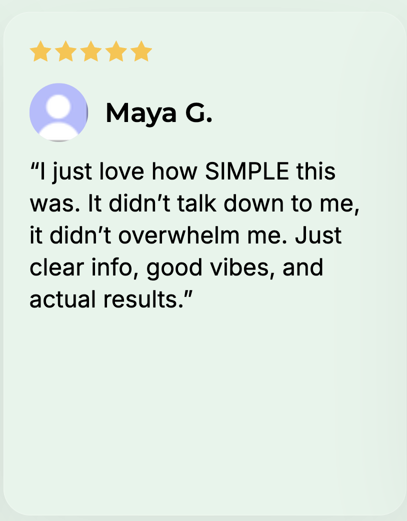 Customer testimonial