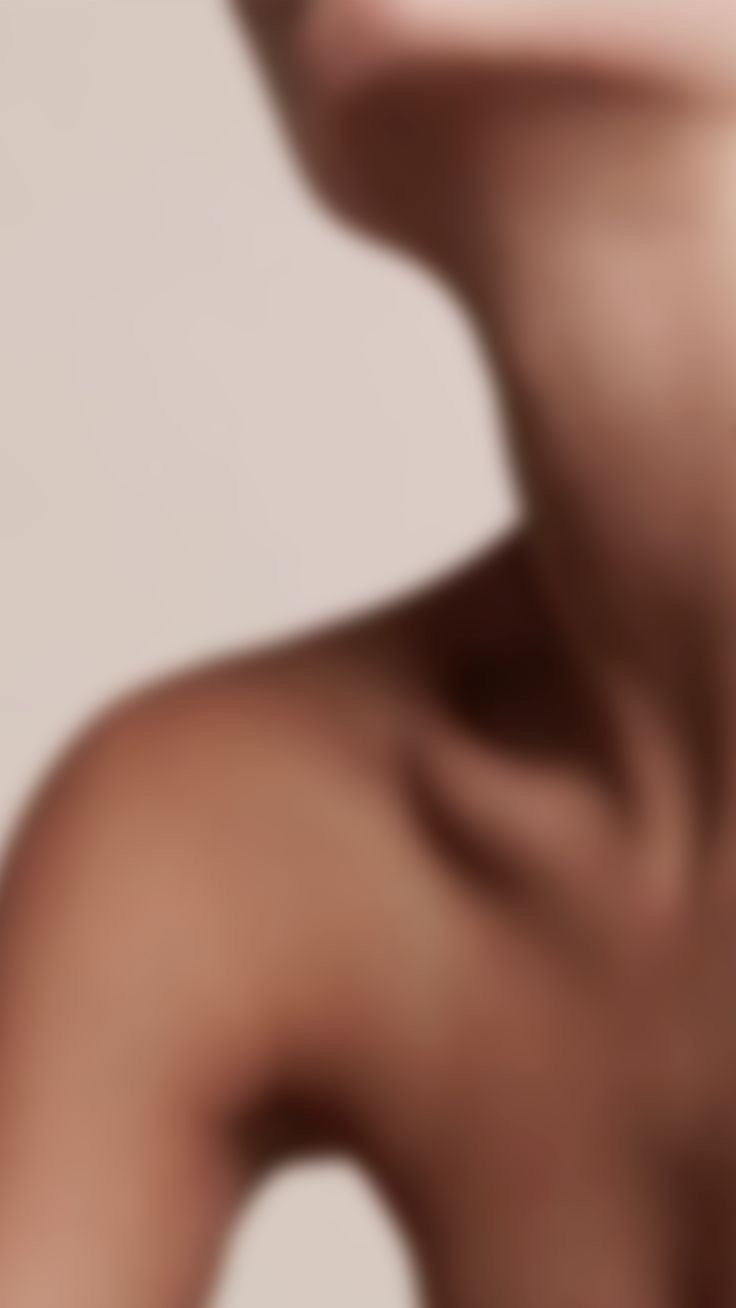 Glowing skin close-up
